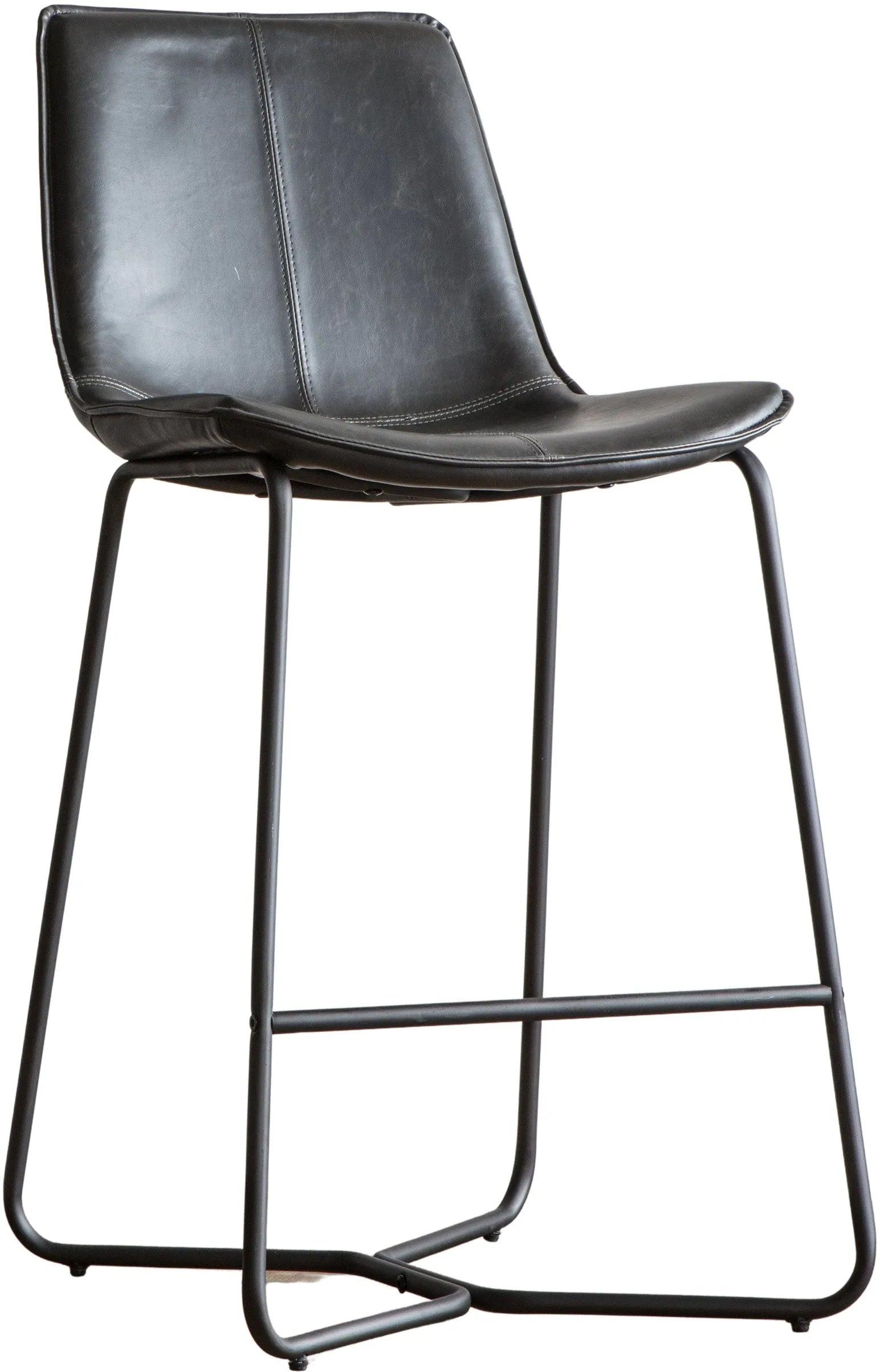 Gallery Direct Pair of Hawking Bar Chairs in Charcoal