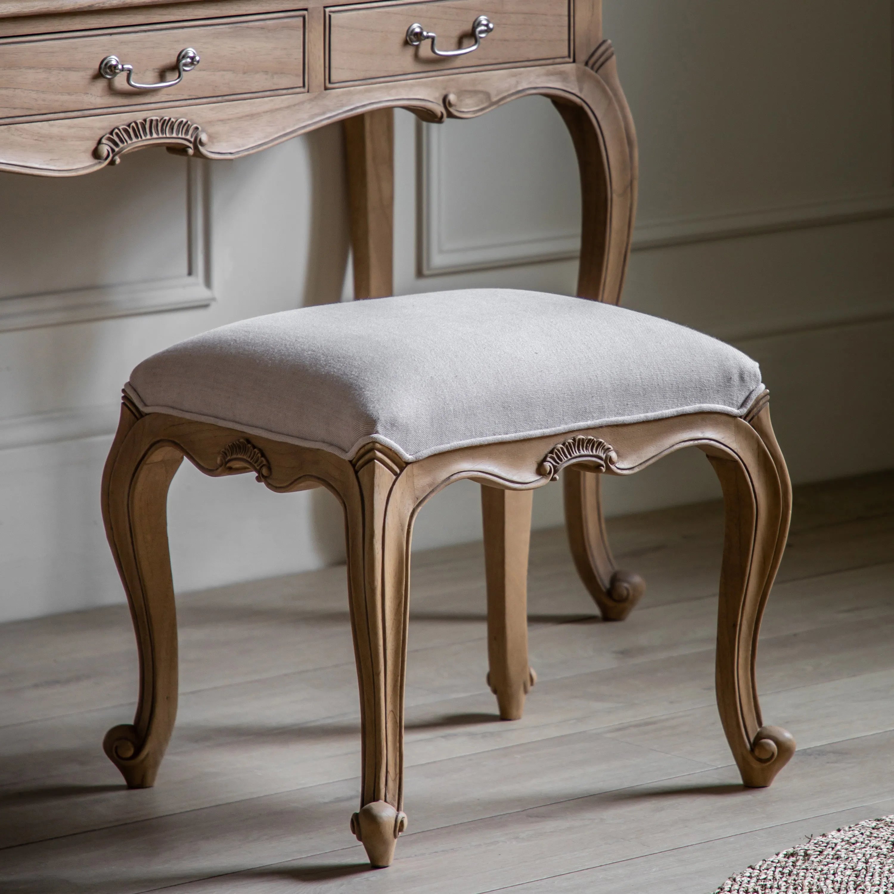 Gallery Direct Chic Weathered Dressing Stool