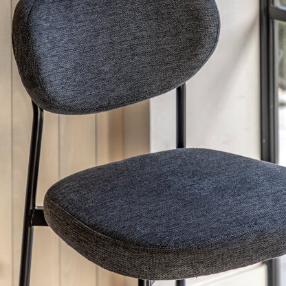 Gallery Direct Pair of Oppo Stools In Charcoal