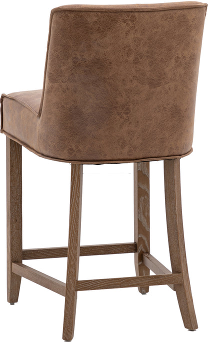 Gallery Direct Pair of Tarnby Bar Stools in Brown