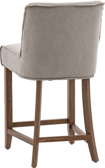 Gallery Direct Pair of Tarnby Bar Stools in Taupe