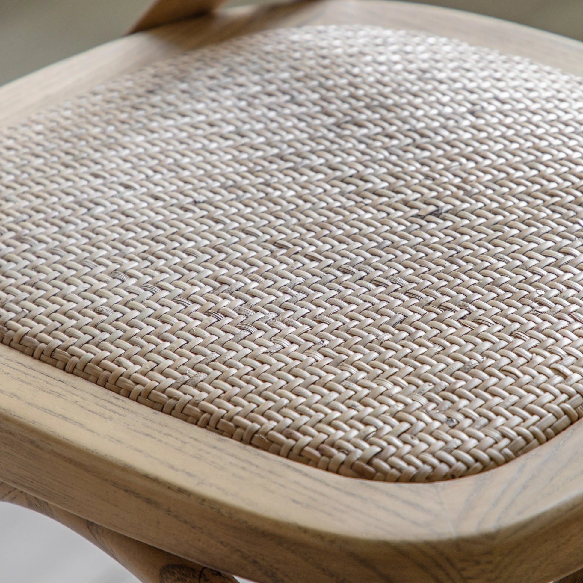 Gallery Direct Cafe Pair of Stools in Natural Rattan