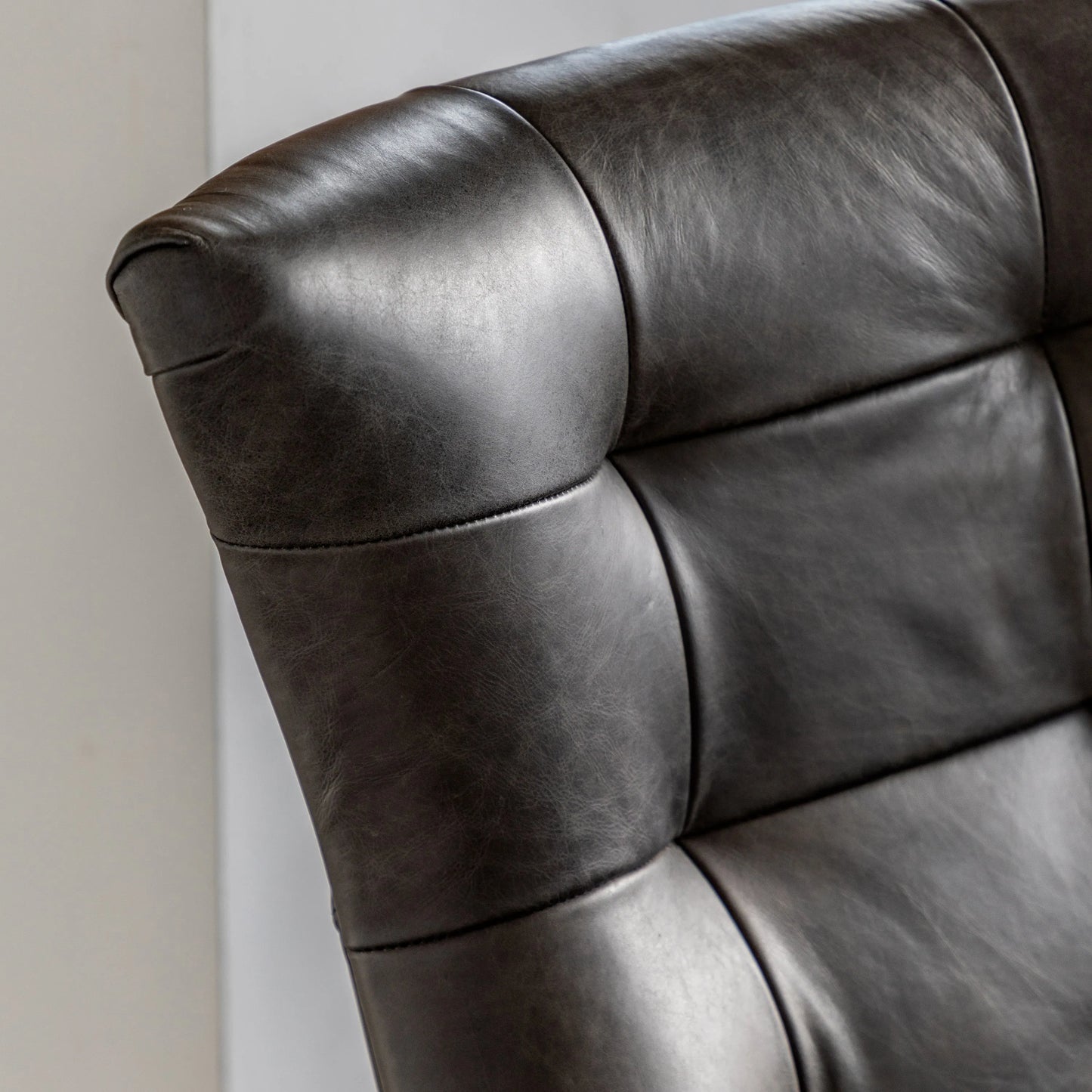 Gallery Direct Bristol Swivel Chair in Antique Ebony