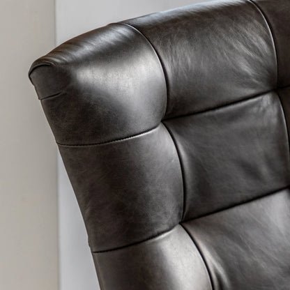 Gallery Direct Bristol Swivel Chair in Antique Ebony