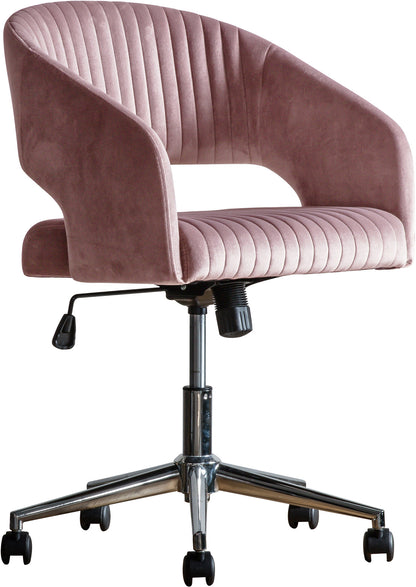 Gallery Direct Murray Swivel Chair in Pink