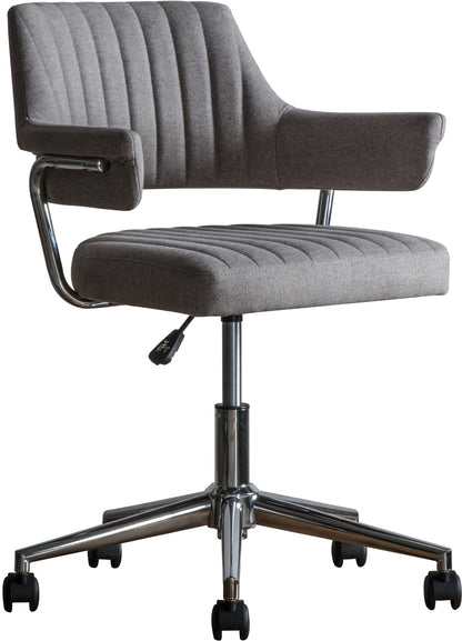 Gallery Direct Mcintyre Swivel Chair in Grey