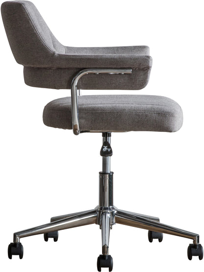 Gallery Direct Mcintyre Swivel Chair in Grey