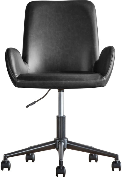 Gallery Direct Faraday Swivel Chair in Charcoal