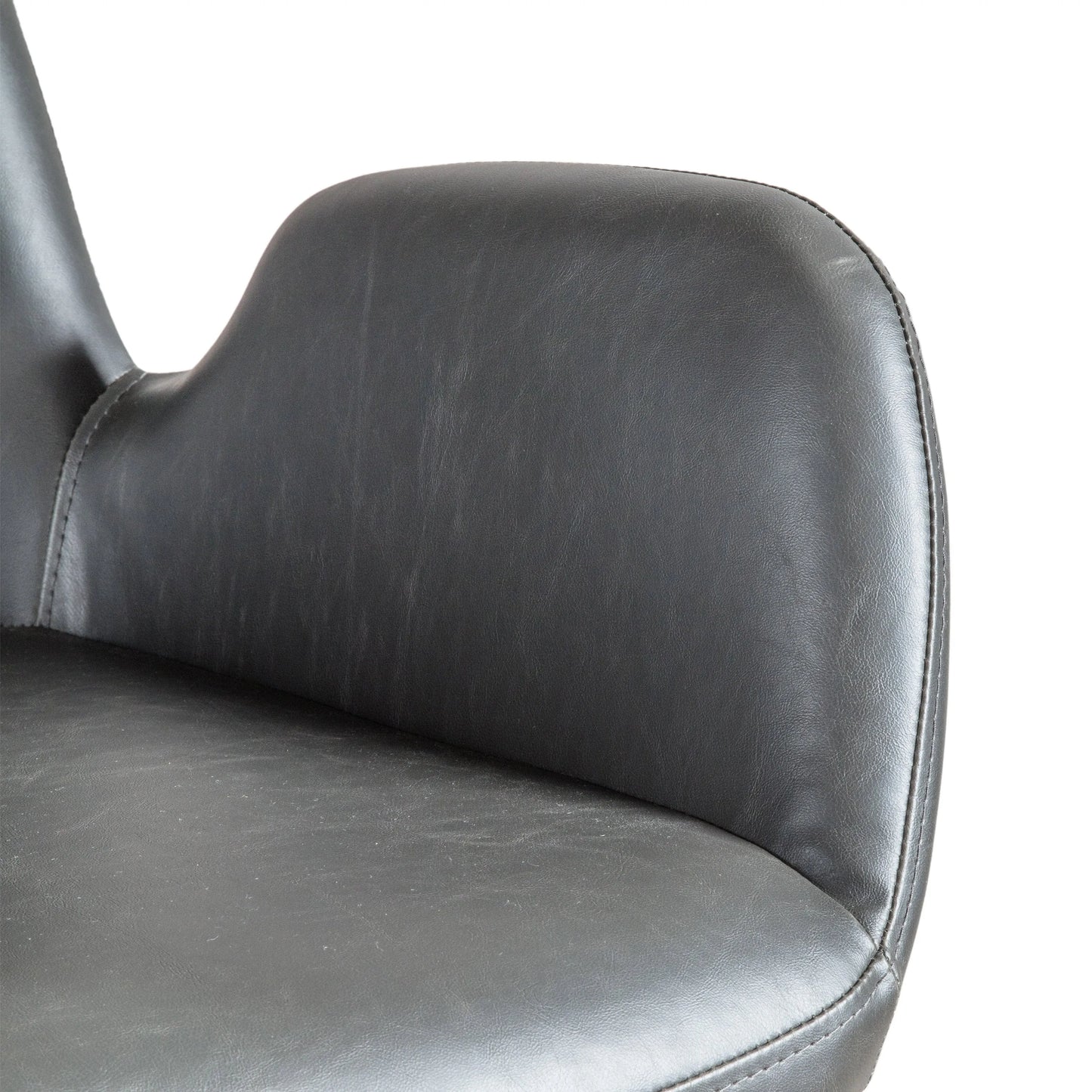 Gallery Direct Faraday Swivel Chair in Charcoal