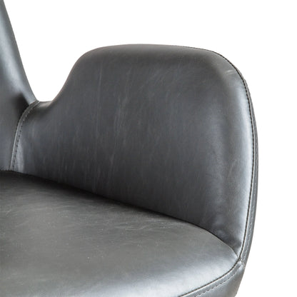 Gallery Direct Faraday Swivel Chair in Charcoal