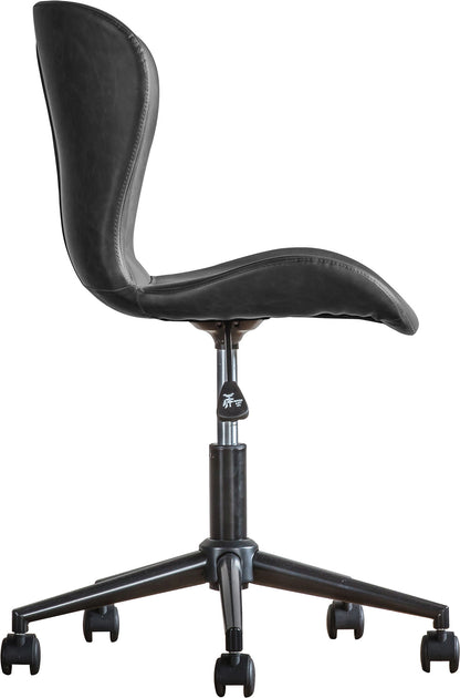 Gallery Direct Mendel Swivel Chair in Charcoal