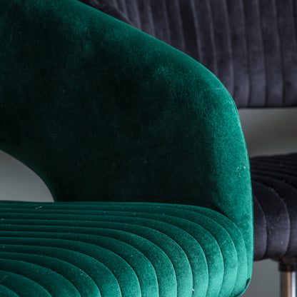 Gallery Direct Murray Swivel Chair Green Velvet
