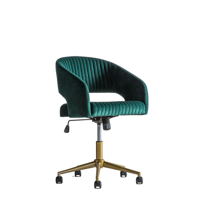 Gallery Direct Murray Swivel Chair Green Velvet