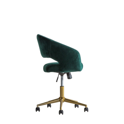 Gallery Direct Murray Swivel Chair Green Velvet