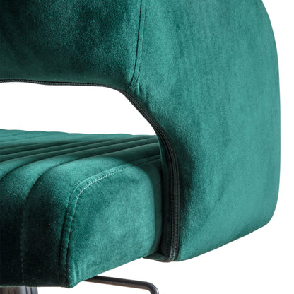 Gallery Direct Murray Swivel Chair Green Velvet
