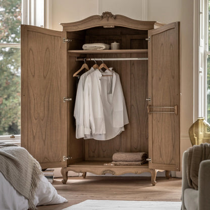 Gallery Direct Chic 2 Door Wardrobe Weathered