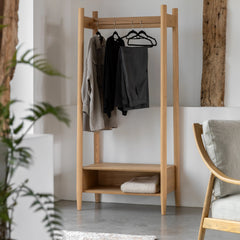 Gallery Direct Hatfield Open Wardrobe Natural