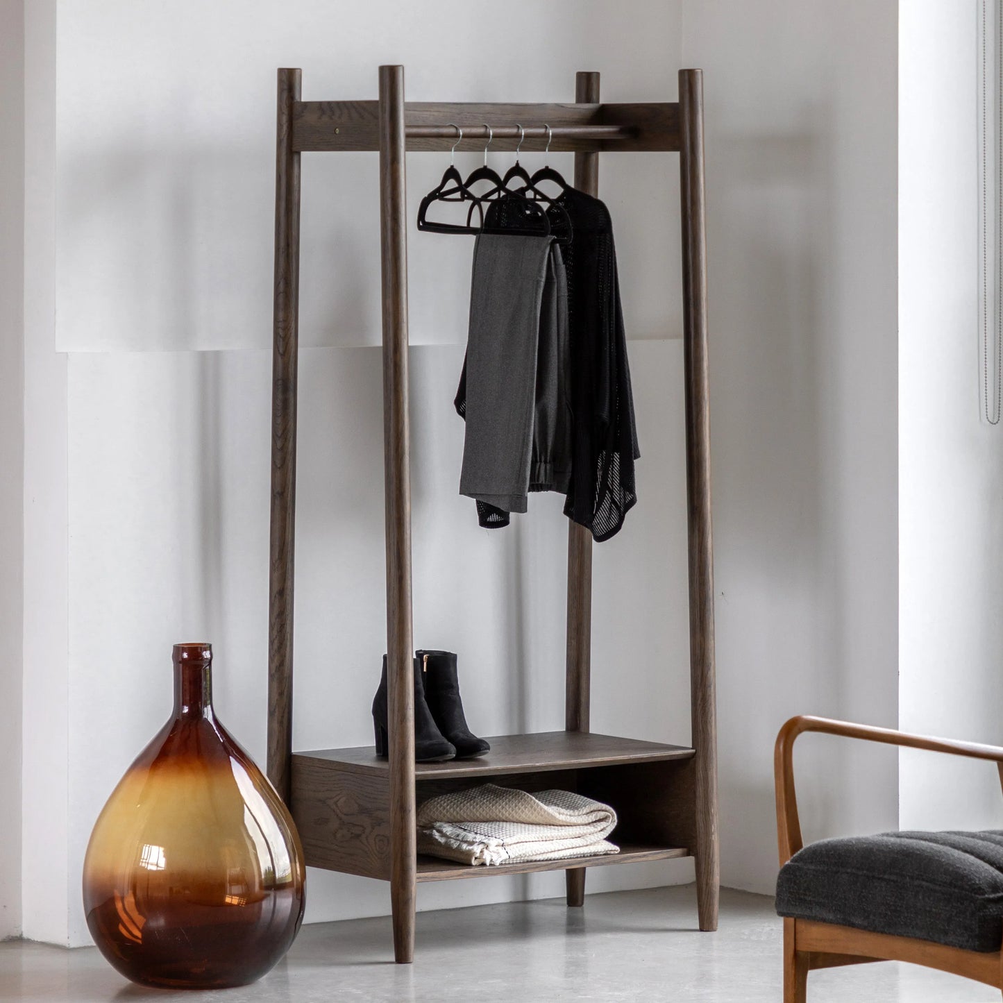 Gallery Direct Hatfield Open Wardrobe Smoked