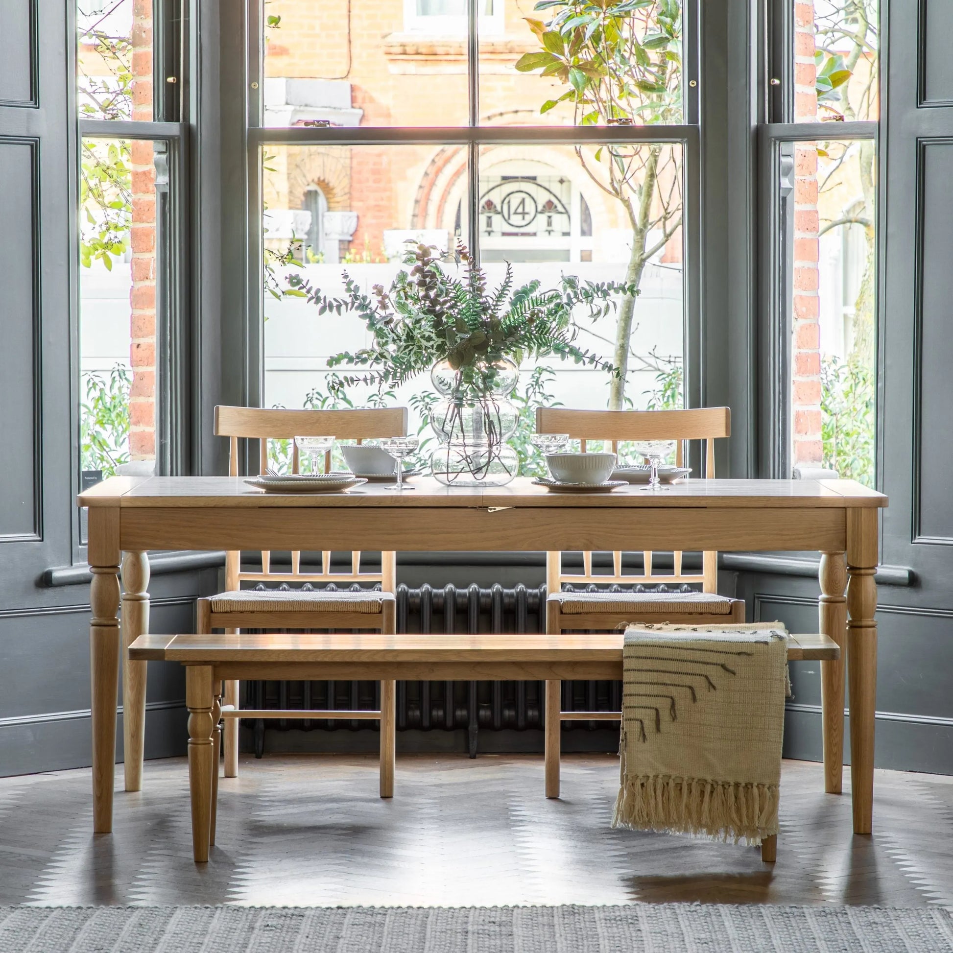 Gallery Direct Eton Extending Dining Table in Natural