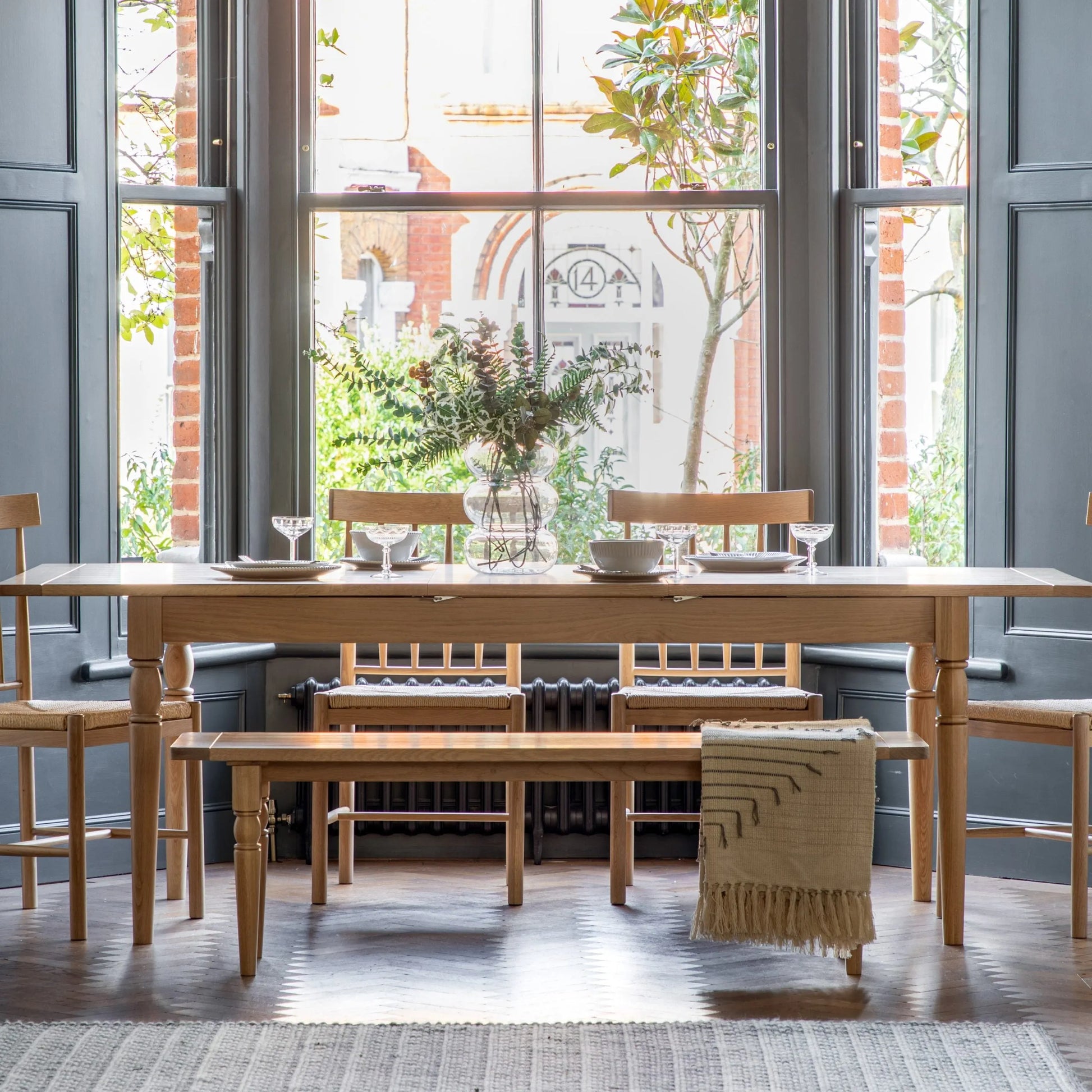 Gallery Direct Eton Extending Dining Table in Natural