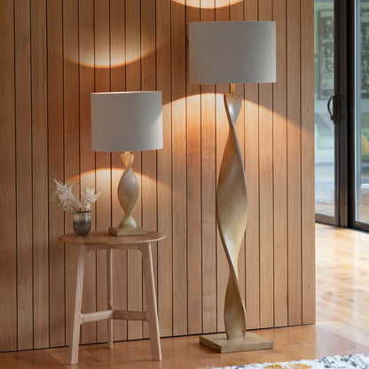 Gallery Direct Abia Floor Lamp, styled in a room setting