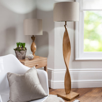 Gallery Direct Abia Floor Lamp, styled in a room setting