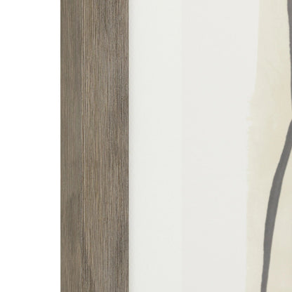 Gallery Direct Abstract Framed Art, close-up of the frame texture and neutral print