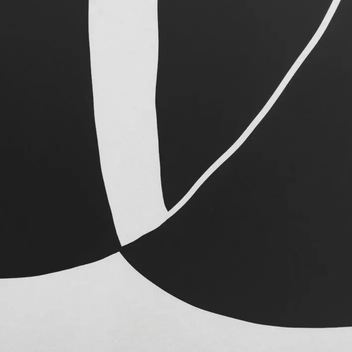 Gallery Direct Abstract Noir et Blanc Framed Artwork of black and white geometric shapes, perfect as a statement piece