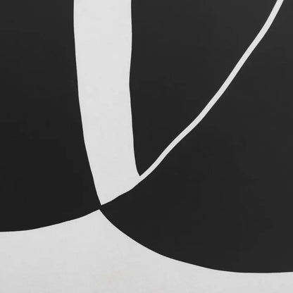 Gallery Direct Abstract Noir et Blanc Framed Artwork of black and white geometric shapes, perfect as a statement piece