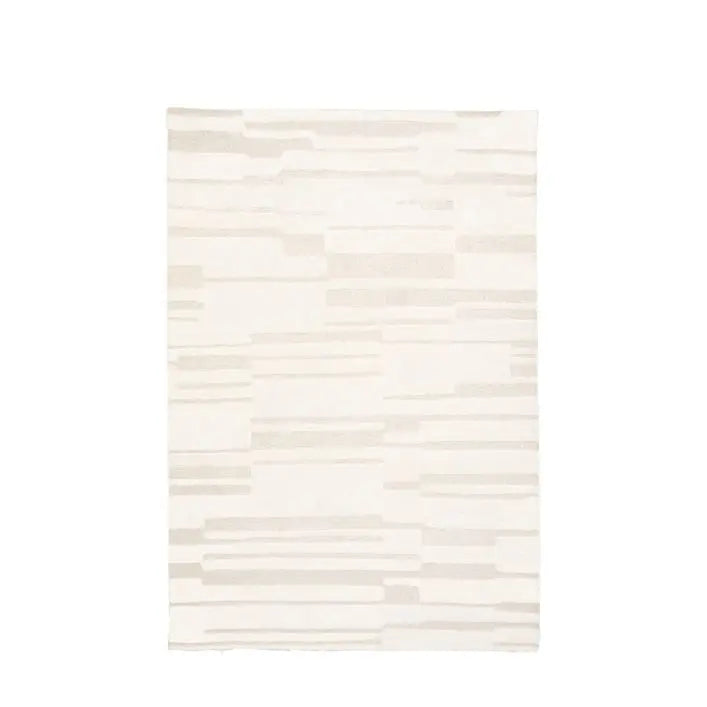 Gallery Direct Albany Cream Tonal Rug measures 1600x2300mm in a hand tufted plush pile with a abstract design 