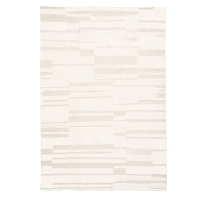 Gallery Direct Albany Hand Tufted Cream Tonal Rug measuring 2000x2900mm, with an intricate abstract pattern within the plush pile