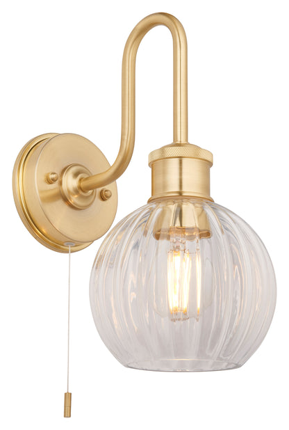 Gallery Direct Alvis Bathroom Wall Light, complete product view on a white background
