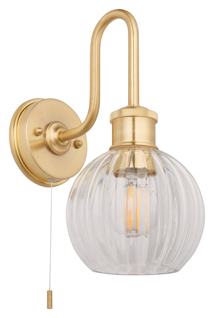Gallery Direct Alvis Bathroom Wall Light, complete product view on a white background