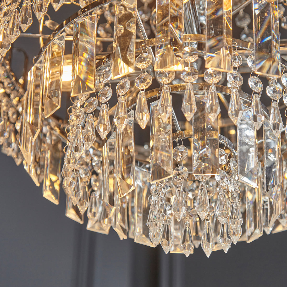 Gallery Direct Amadis Pendant Light, close-up of the finish and design