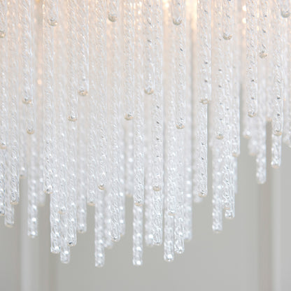 Gallery Direct Anistoria 5 Pendant Light Brushed Aged Brass, close-up of the finish and design