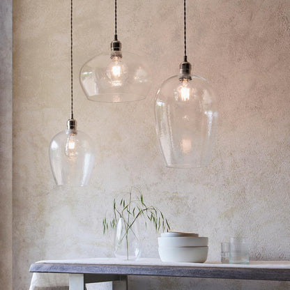 Gallery Direct Arlo 1 Pendant Light Bright Nickel, styled in a room setting