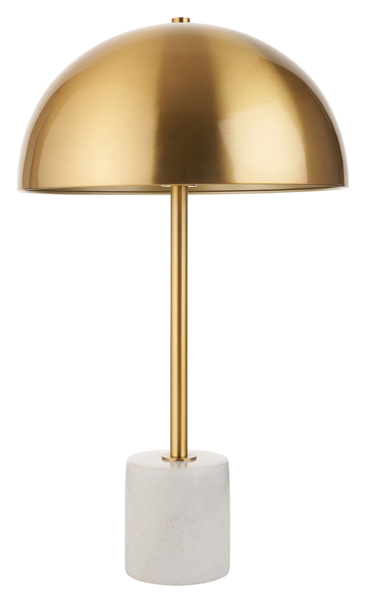 Gallery Direct Astoria Table Lamp Brass and Marble, complete product view on a white background
