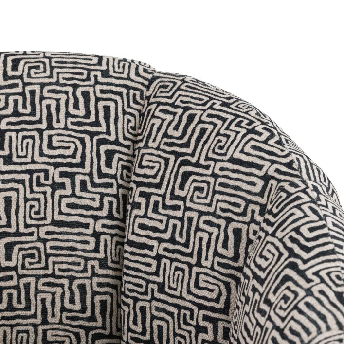 Gallery Direct Atella Tub Chair in a Tula Monochrome distinctive design