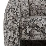 Gallery Direct Atella Tub Chair in Tula Monochrome design printed fabric