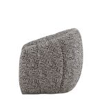 Gallery Direct Atella Tub Chair in Tula Monochrome pattern with a curved design for exceptional comfort