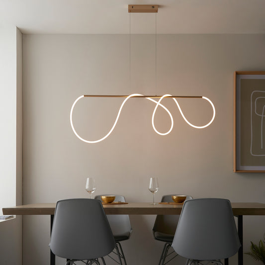 Gallery Direct Attalea 1 Pendant Light, styled in a room setting
