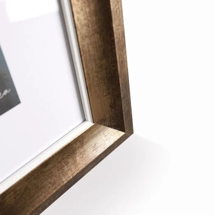 Gallery Direct Autumnal Blaze Framed Artwork with a mottled bronze effect frame