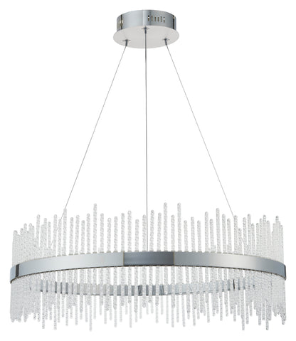 Gallery Direct Avignon Medium Pendant Light Chrome, complete product view on a white background
