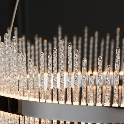 Gallery Direct Avignon Medium Pendant Light Chrome, close-up of the finish and design