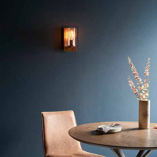 Gallery Direct Ayla Wall Light Copper, styled in a room setting