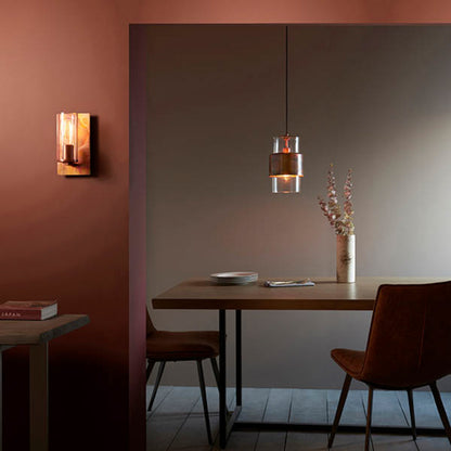 Gallery Direct Ayla Wall Light Copper, styled in a room setting