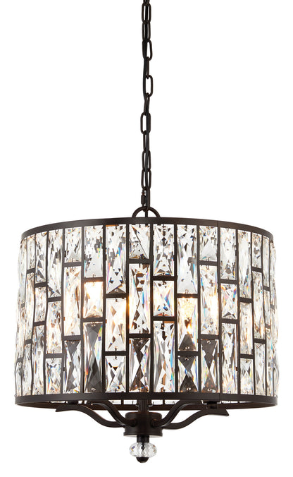 Gallery Direct Belle 5 Pendant Light, complete product view on a white background