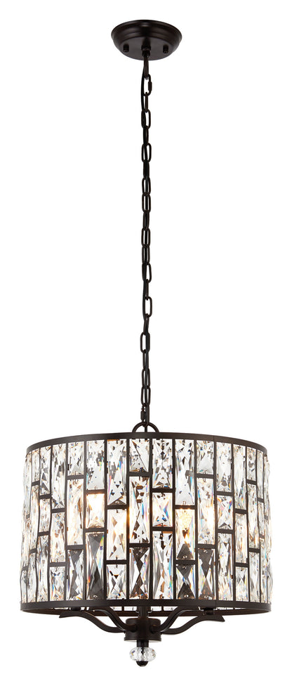 Gallery Direct Belle 5 Pendant Light, complete product view on a white background