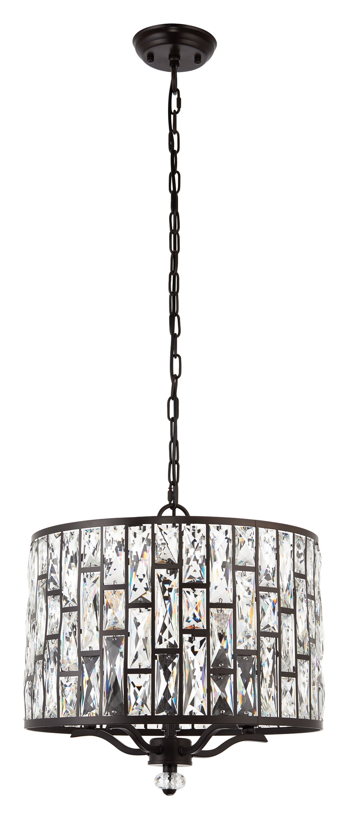 Gallery Direct Belle 5 Pendant Light, complete product view on a white background