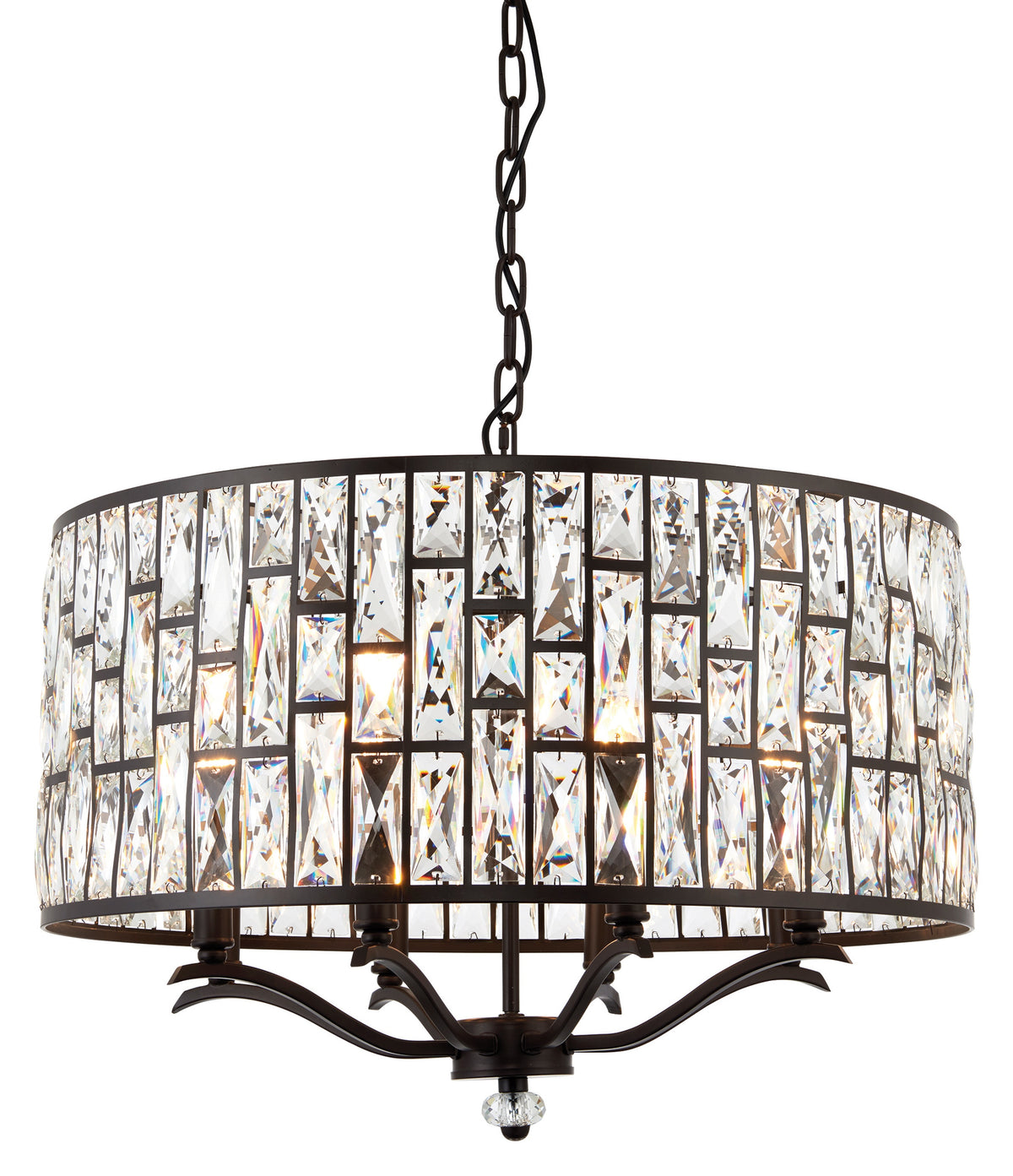 Gallery Direct Belle 8 Pendant Light, complete product view on a white background